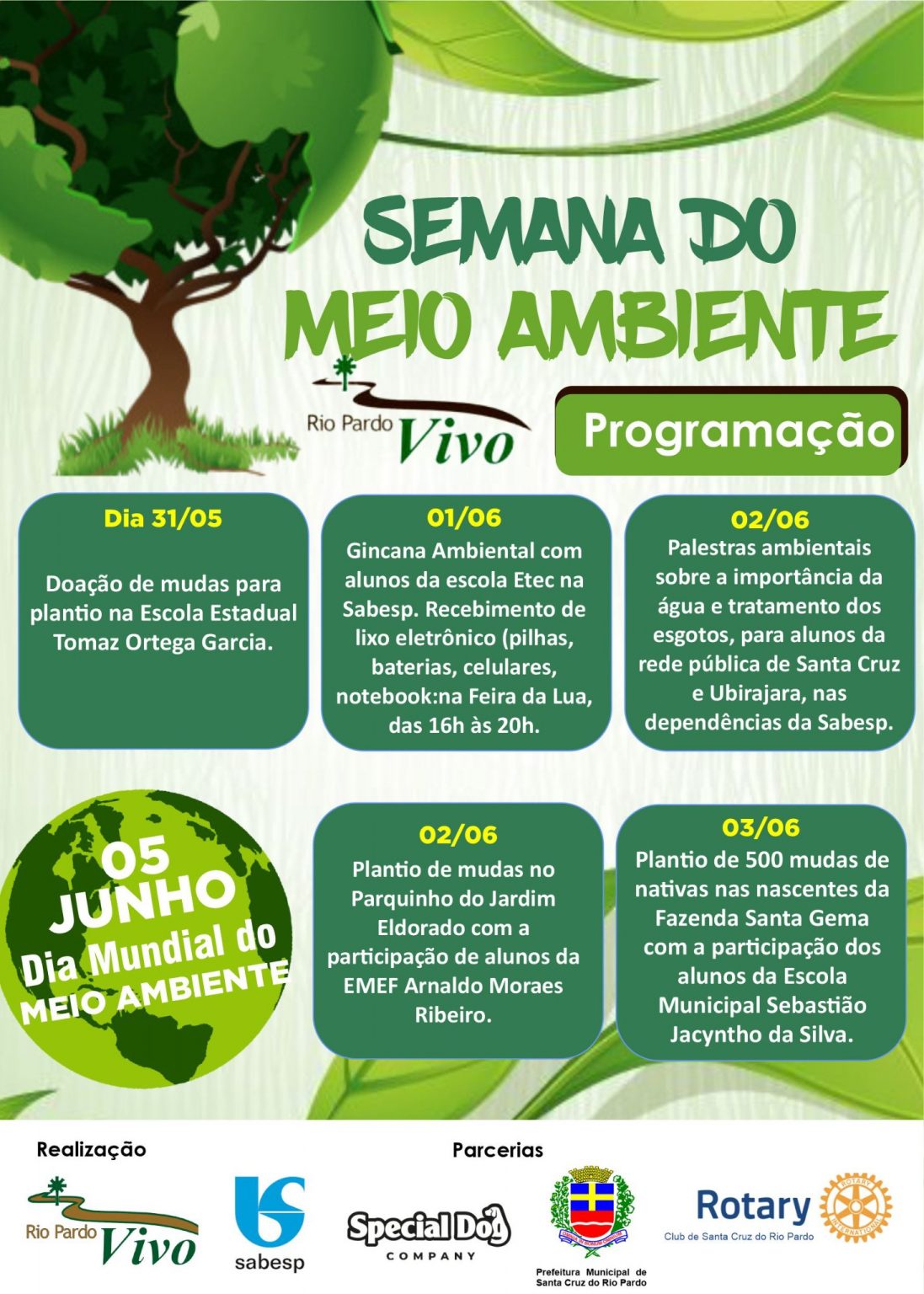 Semana Do Meio Ambiente Ong Rio Pardo Vivo